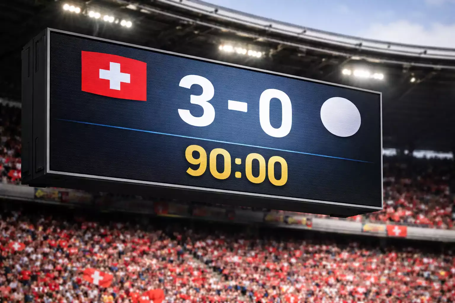 Fussballtor mit Handicap-Wetten Konzept bei deutlichem Favoriten