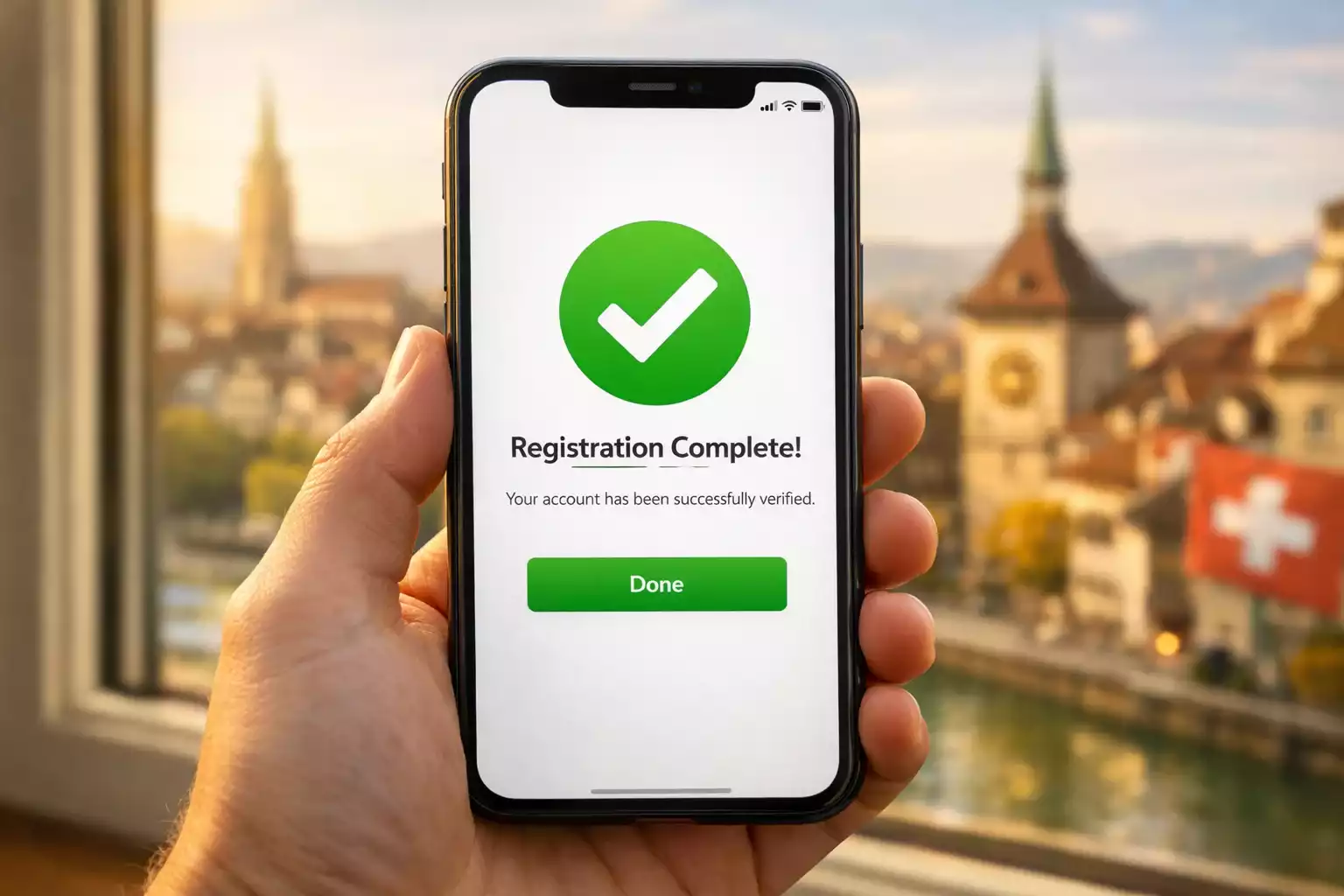 Erfolgreich registriertes Sporttip-Konto bereit zum Wetten